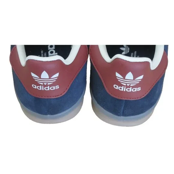 Adidas Men's Gazelle Indoor Suede Striped Shoes Navy Red White Sizes NIB JH5404 - Picture 5 of 5